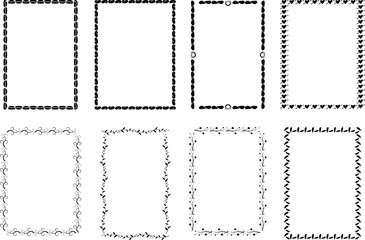 Elegant, Creative, Artistic and Unique Hand-Drawn Border Frame Collection