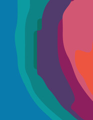 Fototapeta premium abstract background with untidy waves Illustration