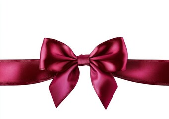 Modern holiday ribbons in red silk or satin.
