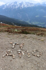 Rosskopf im Südtirol. Gebirgslandschaft.
