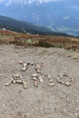Rosskopf im Südtirol. Gebirgslandschaft.