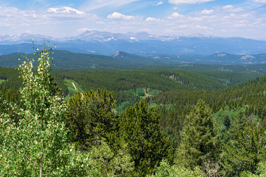 across continental divide at golden gate canyon state park golden colorado