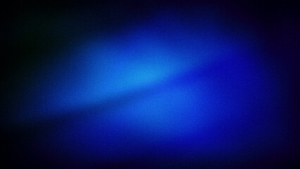 Deep abstract gradient with vivid blue hues transitioning into dark shadows, featuring a grainy texture. Ideal for striking digital backgrounds, wallpapers, and creative designs