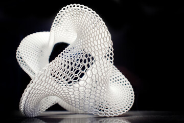 abstract multidimensional 3d shape, 3d printing