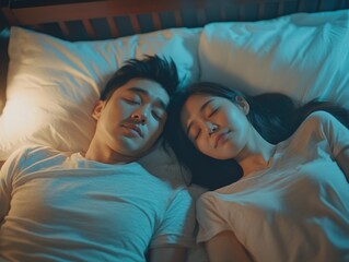 Intimate Sleeping Couple