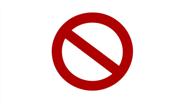 recommend clip art: Red Circle No Symbol  Stop Sign  Prohibition Symbol  Forbidden Sign