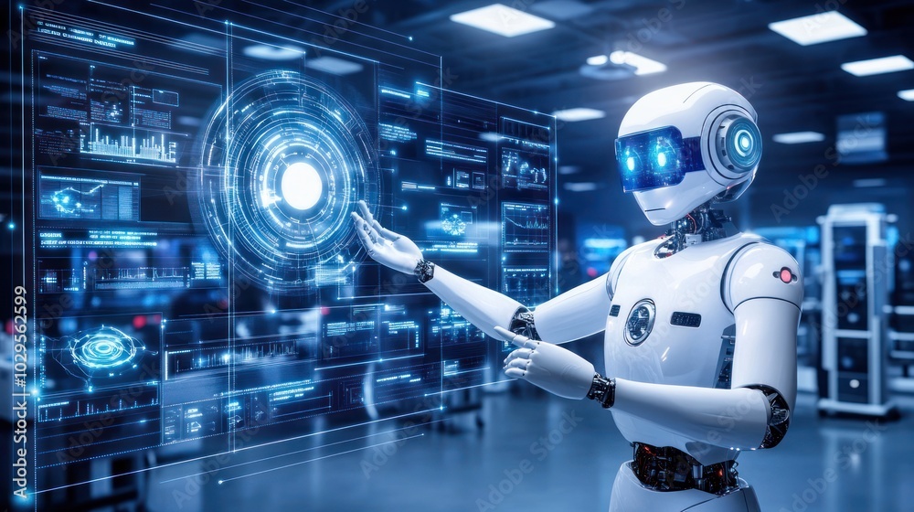 Poster Humanoid Robot Interacting with Holographic Interface