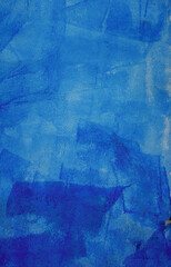Vibrant Blue Abstract Canvas With Textured Strokes Reflecting Creativity and Calmness in a Serene Artistic Ambiance