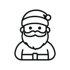 Fototapeta premium icon santa for natal
