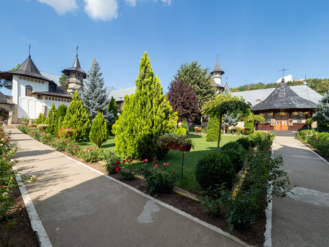 Bujoreni Monastery, a landmark atraction in Vaslui County, Romania