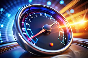 Speedometer Logo Design for Performance Metrics and Business Growth