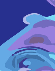 abstract background with untidy waves Illustration