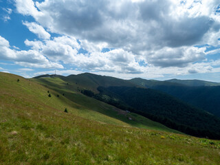 Summer landscape at Baiu Mountains, Romania