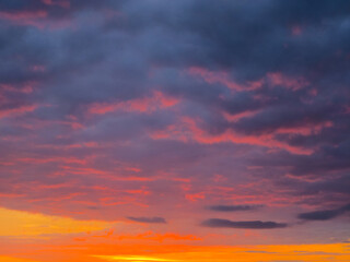 Sunset sky background overlay. Ideal for sky replacement