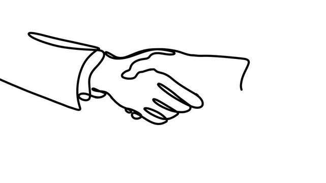 A handshake is a common gesture in the business world, symbolizing agreement, trust, and professionalism. It's often used to seal deals, introduce oneself, or show respect