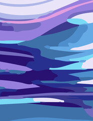 abstract background poster with untidy waves Illustration