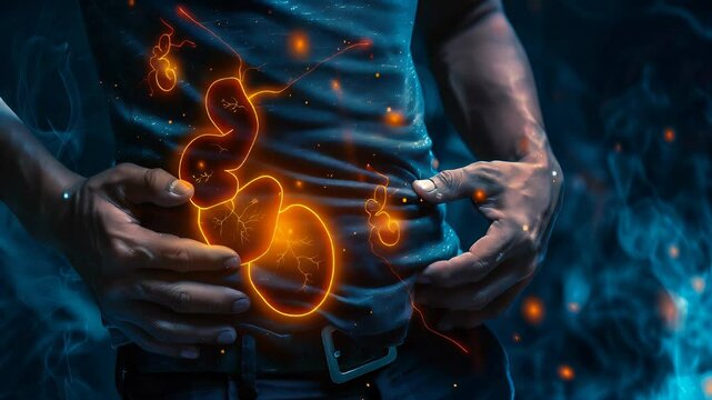 Chronic Kidney Disease (CKD): The Fatigue and Swelling - Visualize a person with highlighted kidneys showing dysfunction, experiencing fatigue and swelling