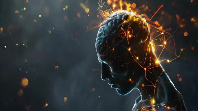 Multiple Sclerosis (MS): The Numbness and Tingling - Imagine a person with highlighted nervous system showing demyelination, experiencing numbness and tingling