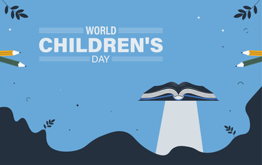 World children's day background. Happy International Children's Day design. November 20