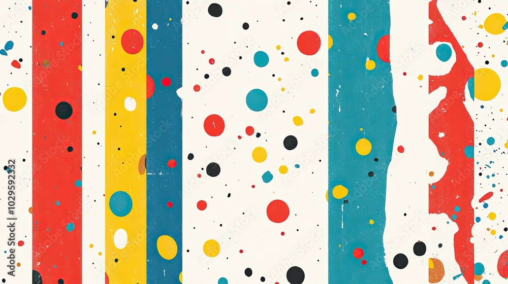 Poster colorful grunge dots and points texture background in abstract style generative ai