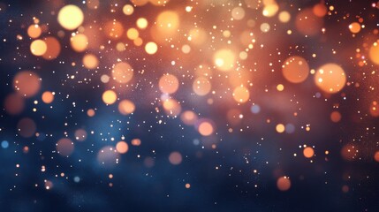 Obraz premium A blurred background of colorful bokeh lights creating a dreamy, festive atmosphere.