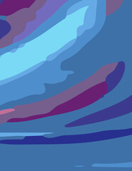 abstract background poster with untidy waves Illustration