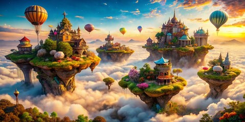 Fototapeta premium Surreal Abracado: Enchanting Transformation of Reality and Imagination in Dreamlike Landscapes