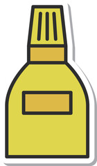 ステッカー教材道具関連の単品アイコン　接着剤