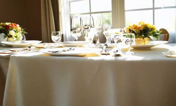 wedding table setting