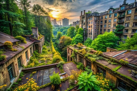 Urban Exploration: Aforrestation in Abandoned Cityscapes