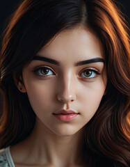 Fototapeta premium portrait of a woman with makeup