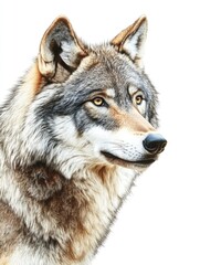 Striking Wolf Portrait