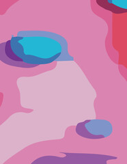 abstract background with untidy waves Illustration