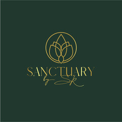 SR feminine unique luxury weddings jewelry logo design