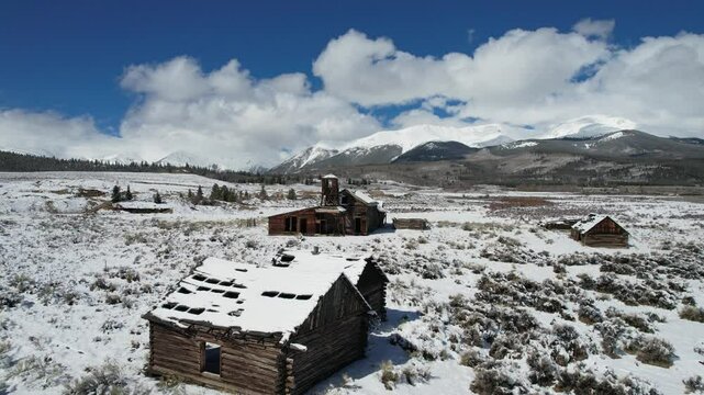 Historic Derry Mining Camp Site Near Leadville Colorado Fly-In.