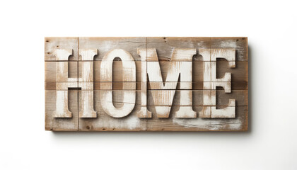 Rustic Wooden "HOME" Sign Wall Art - Vintage Decor for Stylish Home Interior Design