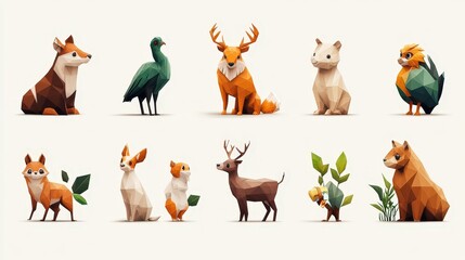 Fototapeta premium Blessing of the Animals 2024 â€“ Playful Toyism Sprite Sheet Divider Icons with Delicate Chromatics