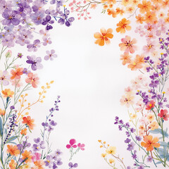 Naklejka premium Exquisite Watercolor Floral Artworks 