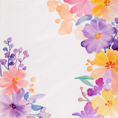 Obraz premium Exquisite Watercolor Floral Artworks 