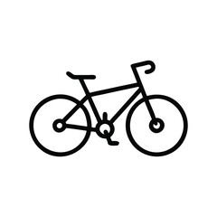 Bicycle icon a modern and editable vector symbol for a bike.