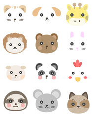 동물 얼굴 아이콘