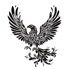 Fototapeta premium Tattoo Design: Eagle for Vision and Freedom