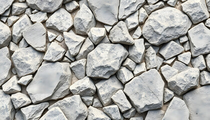 Fototapeta premium Close up of rock pattern isolated with white highlights, png
