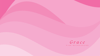 Wave abstract pink background. Pink modern wave background for banner vector