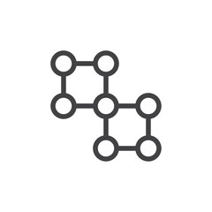 Bounding box icon Thin outline art symbol
