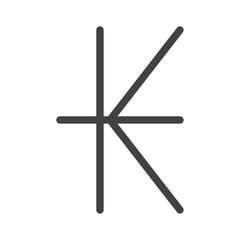 Laotion icon Thin outline art symbol