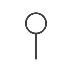 Lolipop icon Thin outline art symbol