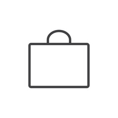 Office bag icon Thin outline art symbol