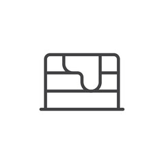 Pancake icon Thin outline art symbol