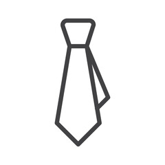 Tie icon Thin outline art symbol
